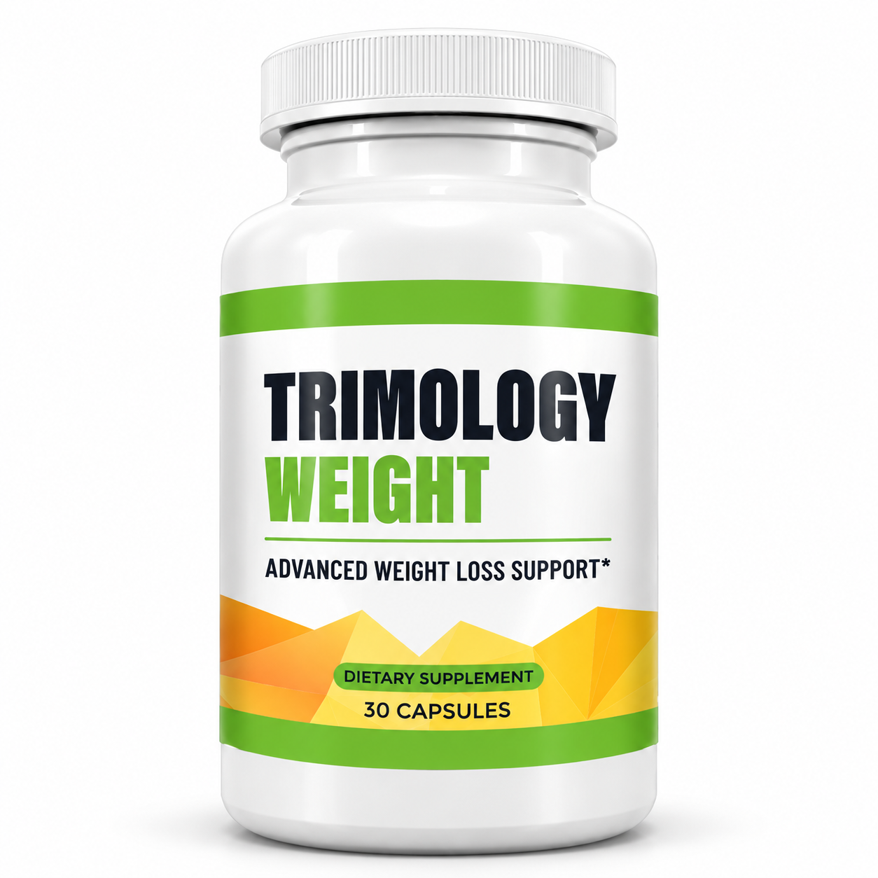 Trimology Weight dietary supplement bottle, 30 capsules
